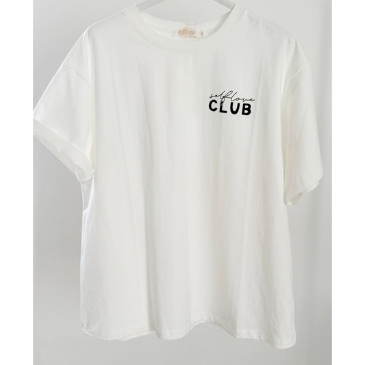 T-Shirt -Self Love Club- weiß