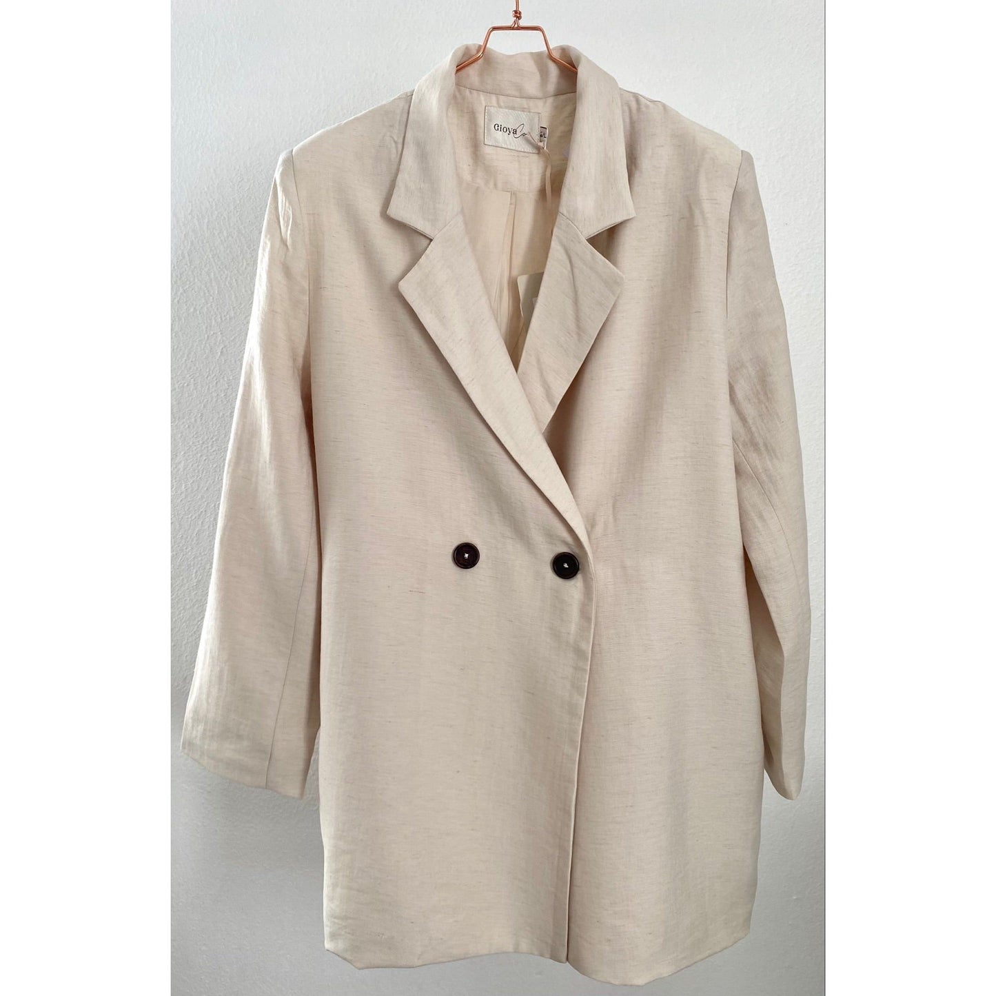 Leinenblazer -beige-
