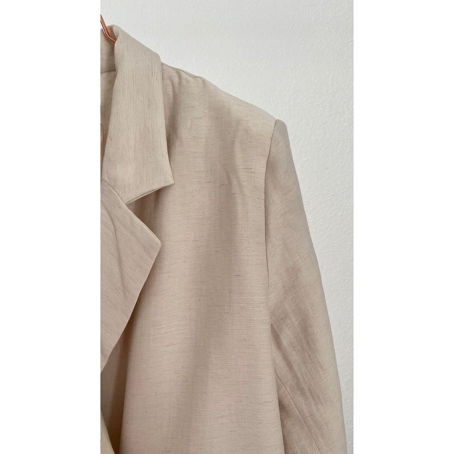 Leinenblazer -beige-