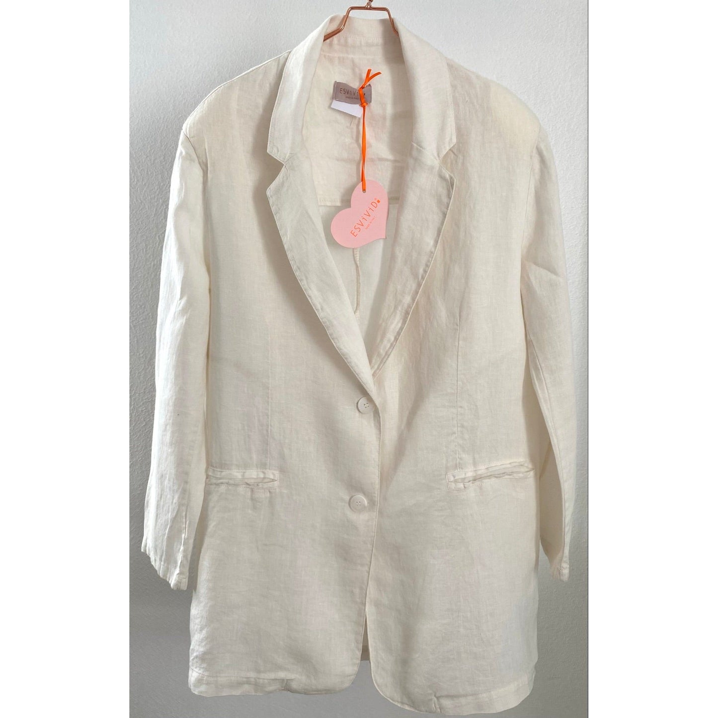 Leinenblazer -naturweiß-
