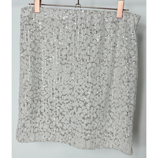 Paillettenrock - beige