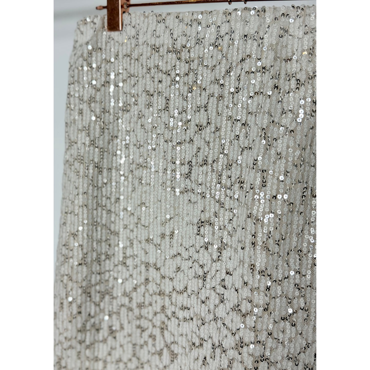 Paillettenrock - beige