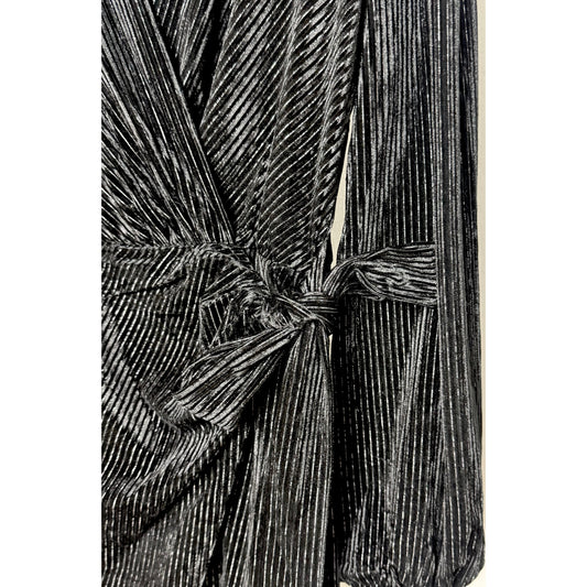 Schimmer Kleid - schwarz