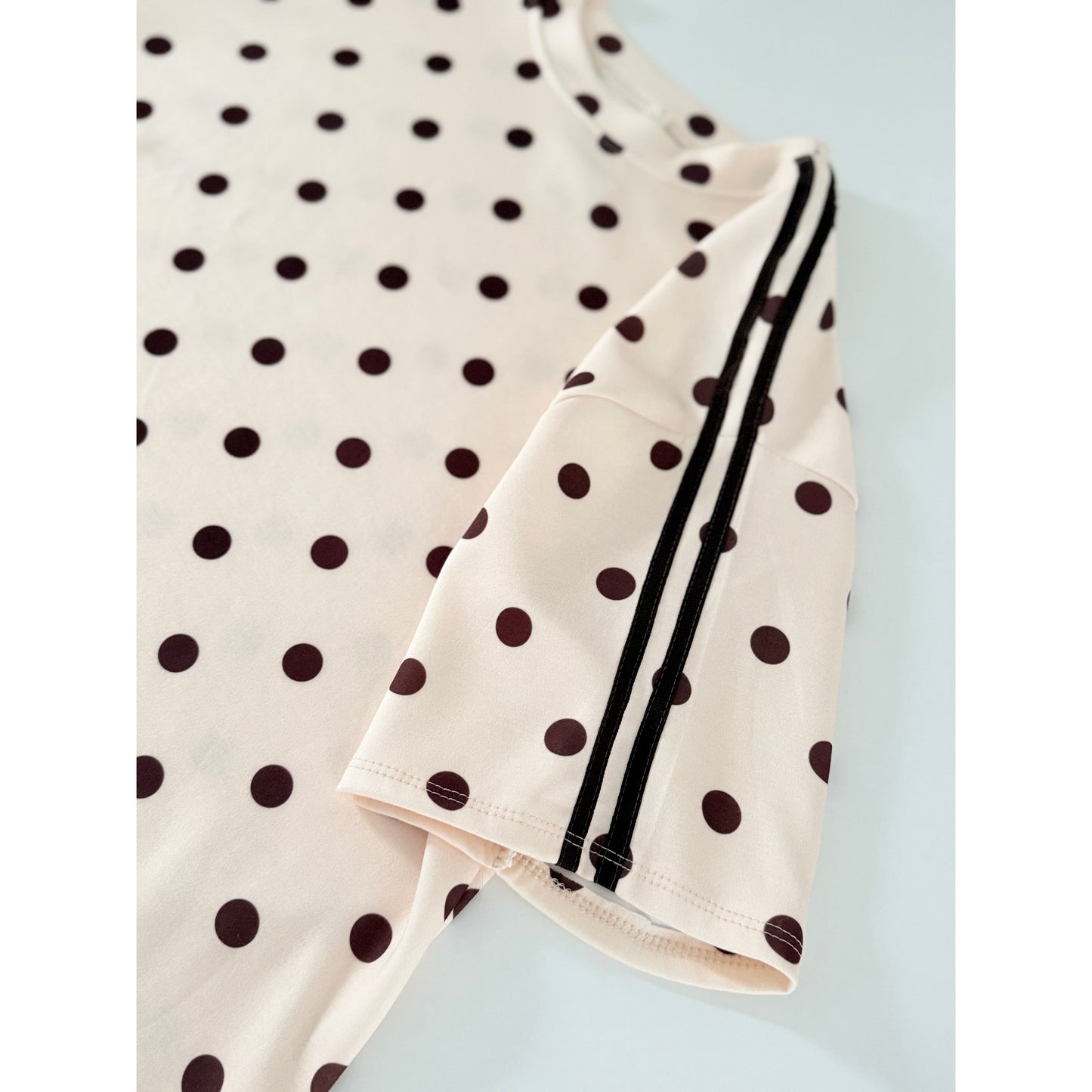 Polka Dot T-Shirt - dunkelbraun