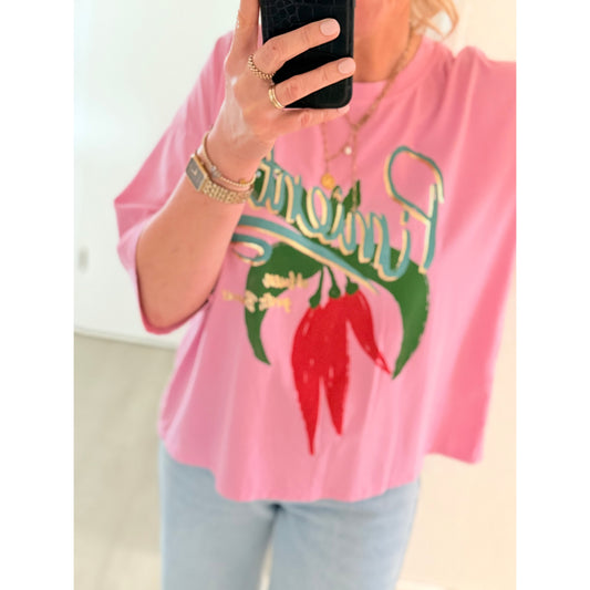 T-Shirt "Piementa" - rosa
