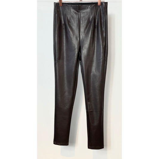 Leggings - Lederimitat - braun