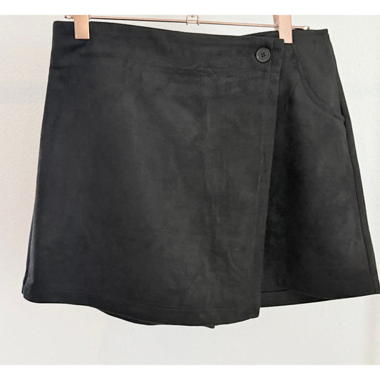 Hosenrock Wildleder - schwarz