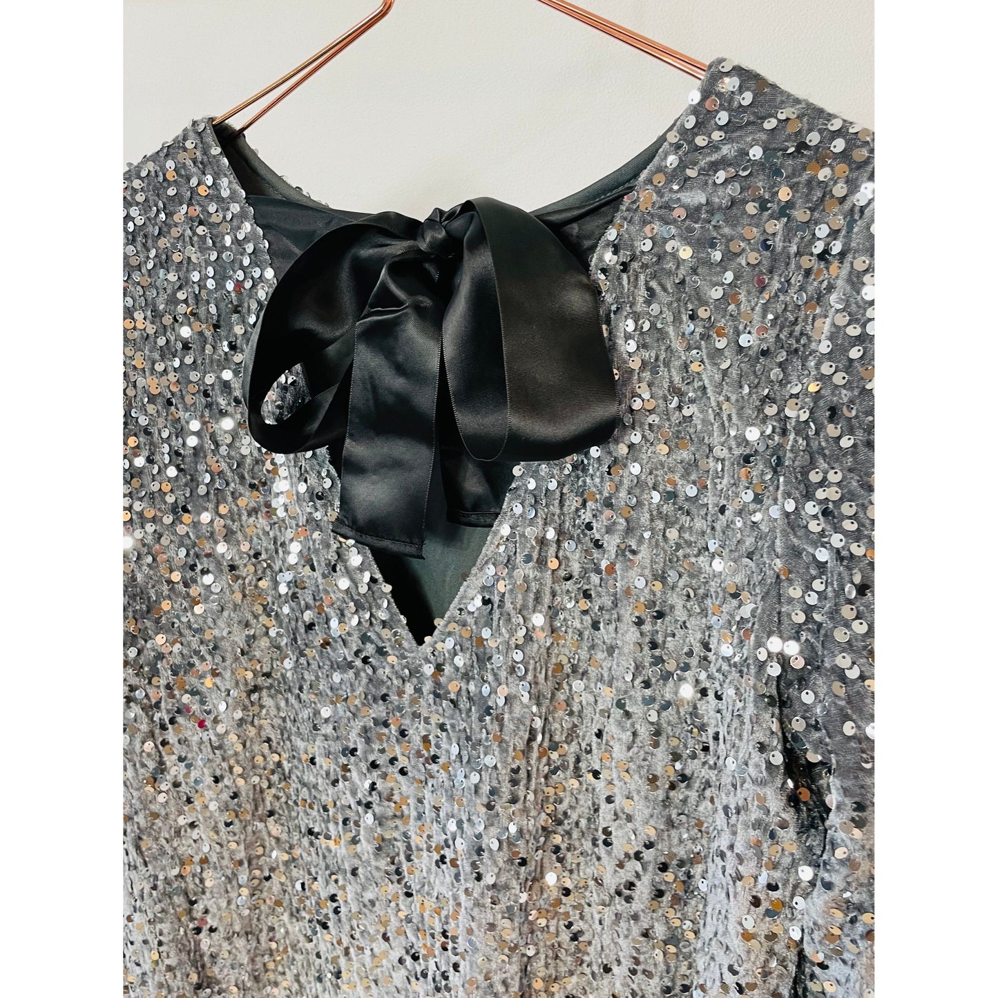 Pailettenkleid -grey-