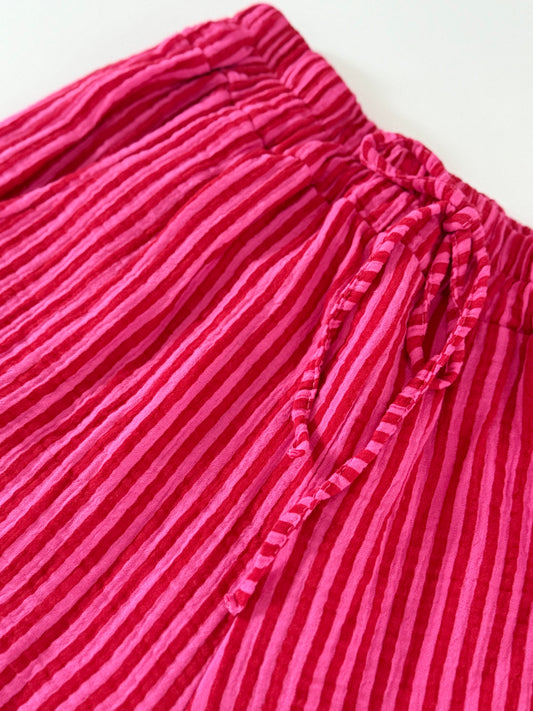 Musselin Shorts - gestreift