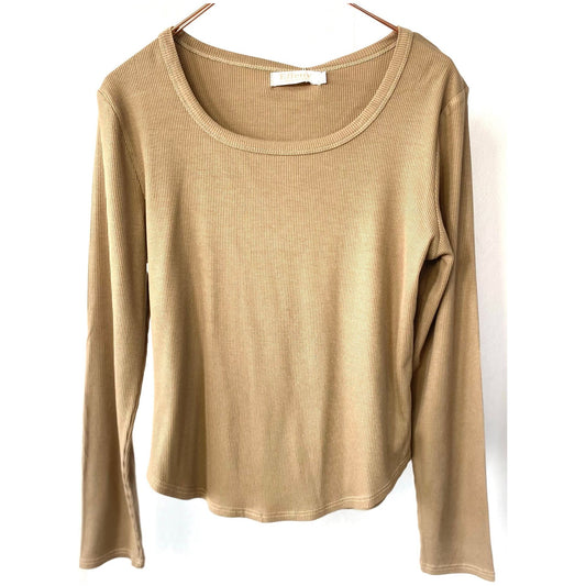 Langarmshirt -taupe-
