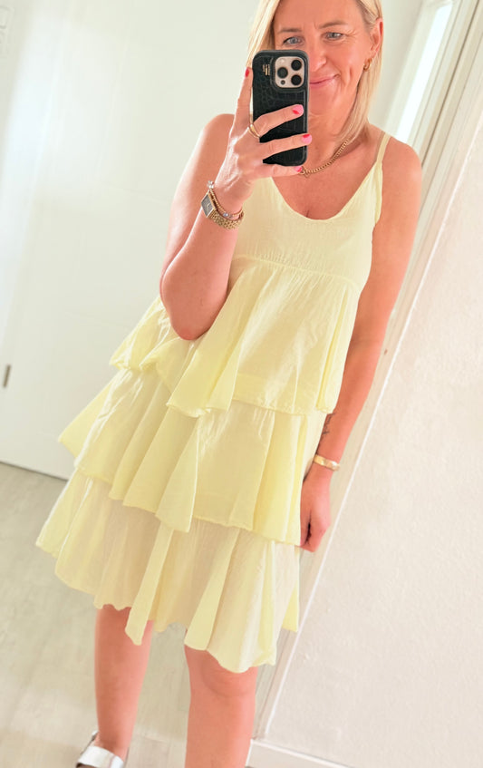 RĂŒschenkleid - butteryellow