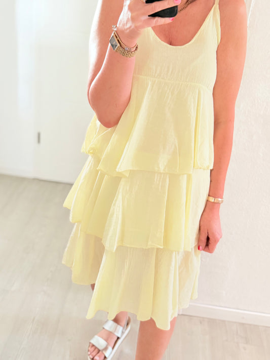 RĂŒschenkleid - butteryellow