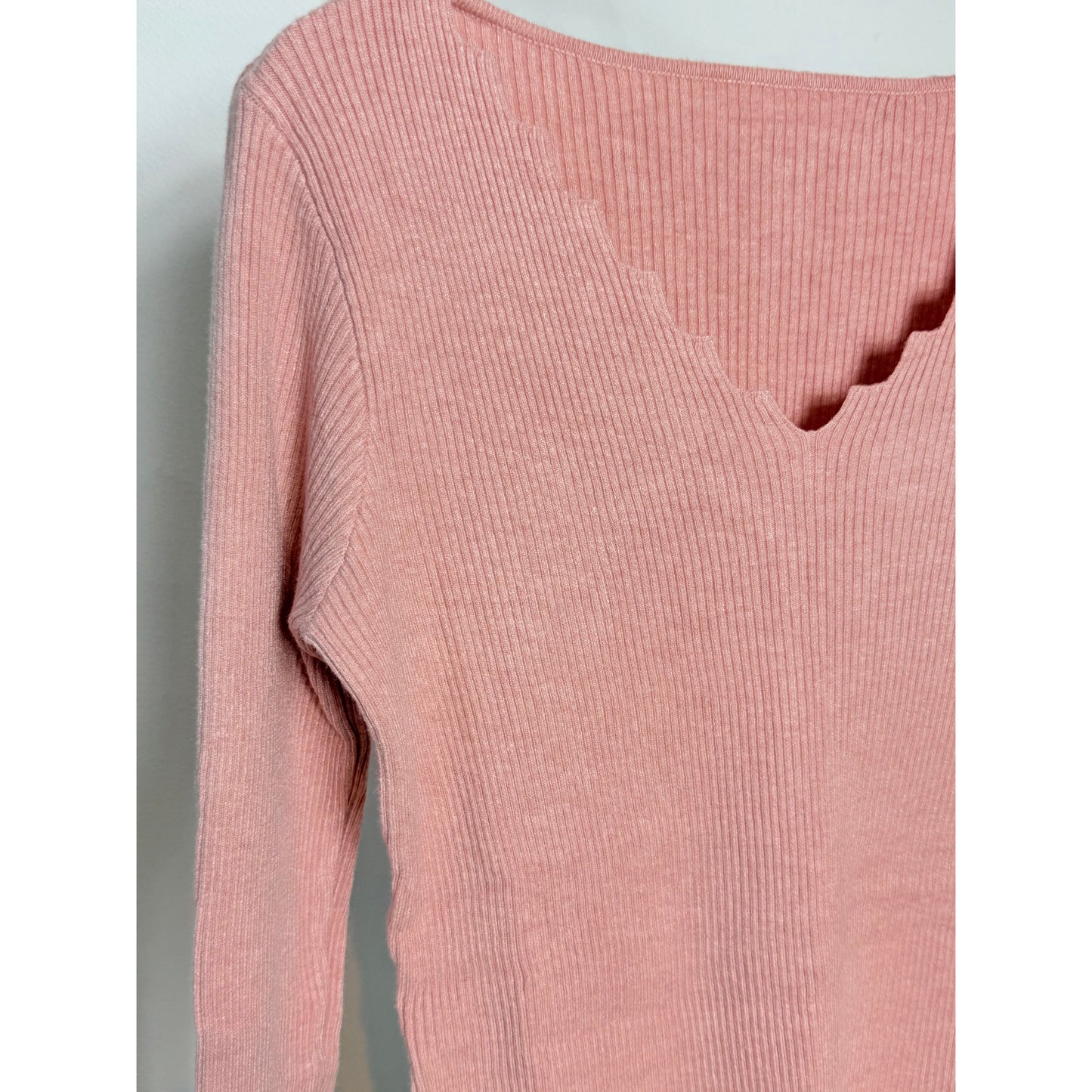 Shirt mit Zick Zack - altrose
