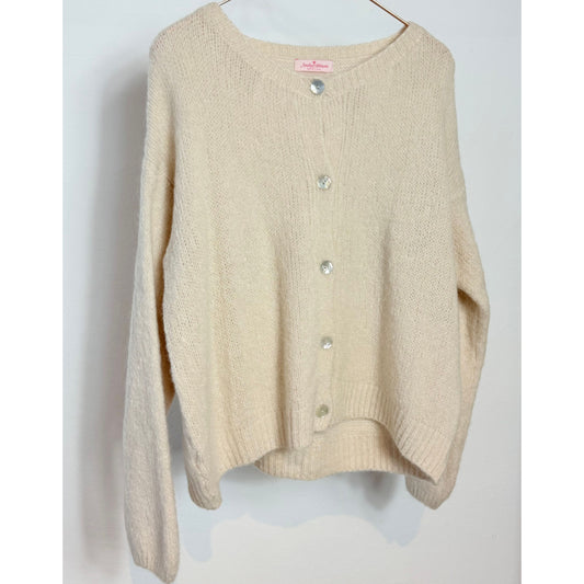 Strickjacke - beige