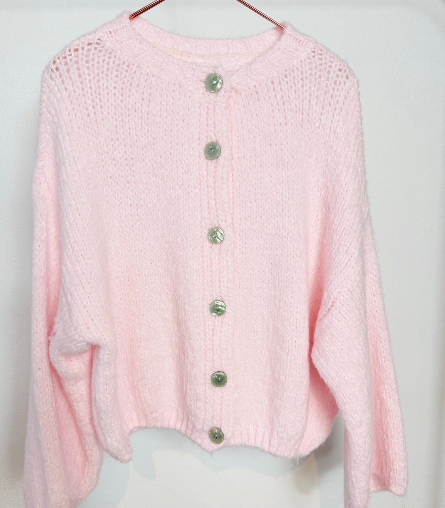 Strickjacke - hellrosa