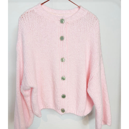 Strickjacke - hellrosa