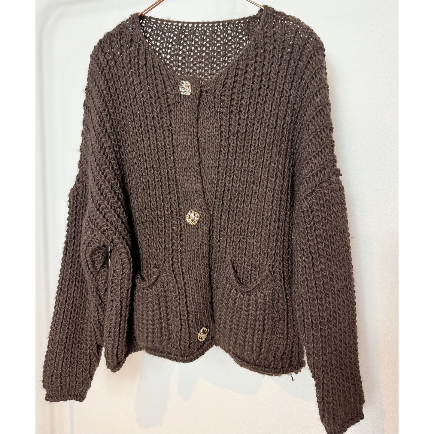 Strickjacke - braun