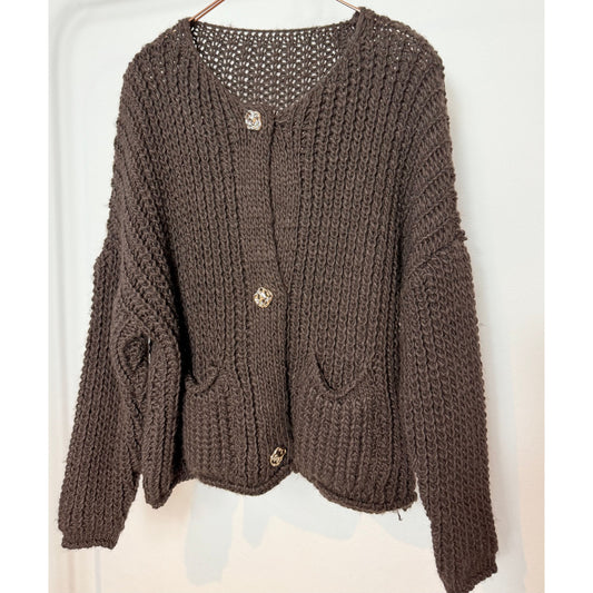 Strickjacke - braun
