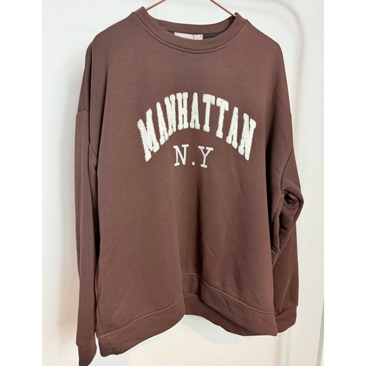 Sweater "Manhattan N.Y" - braun