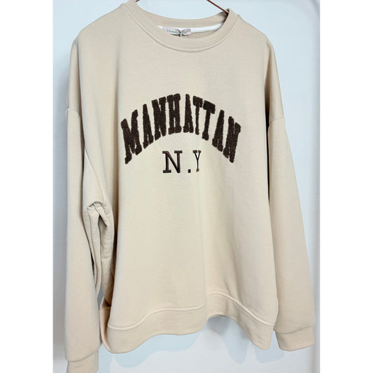 Sweater "Manhattan N.Y" - beige