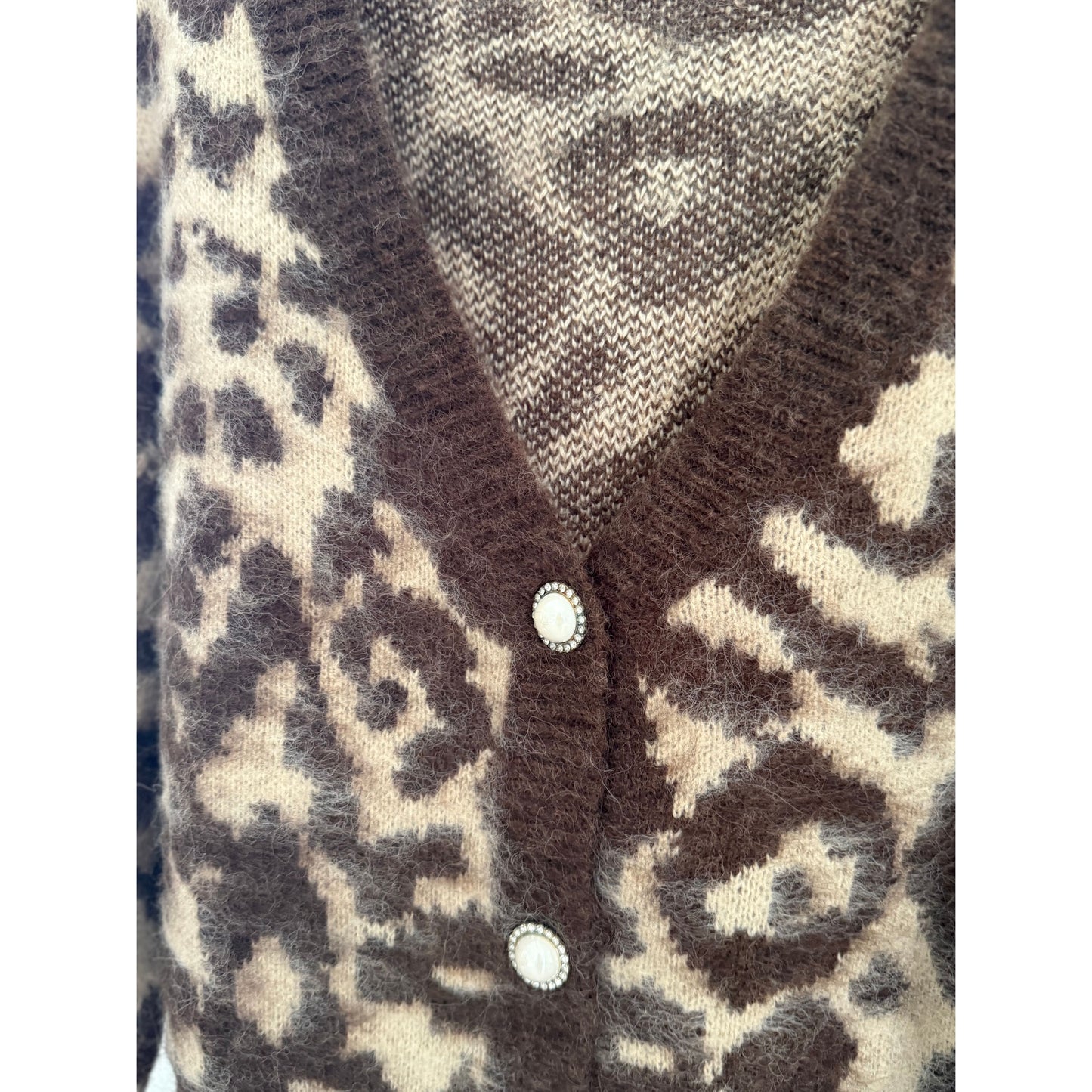 Strickjacke Leo - beige