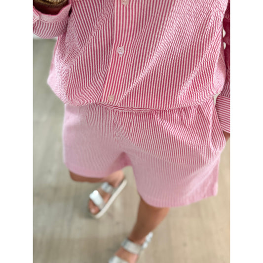 MSCH Shorts pink/weiß