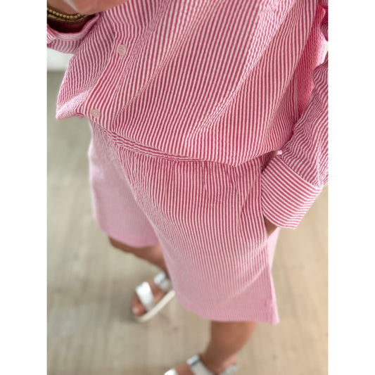 MSCH Shorts pink/weiß
