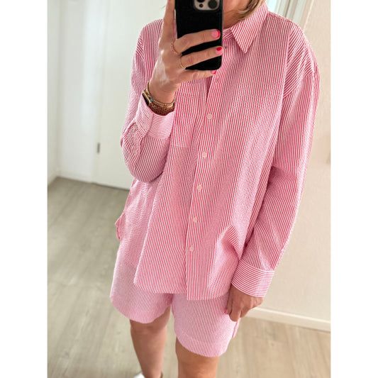 MSCH Bluse pink/weiĂ