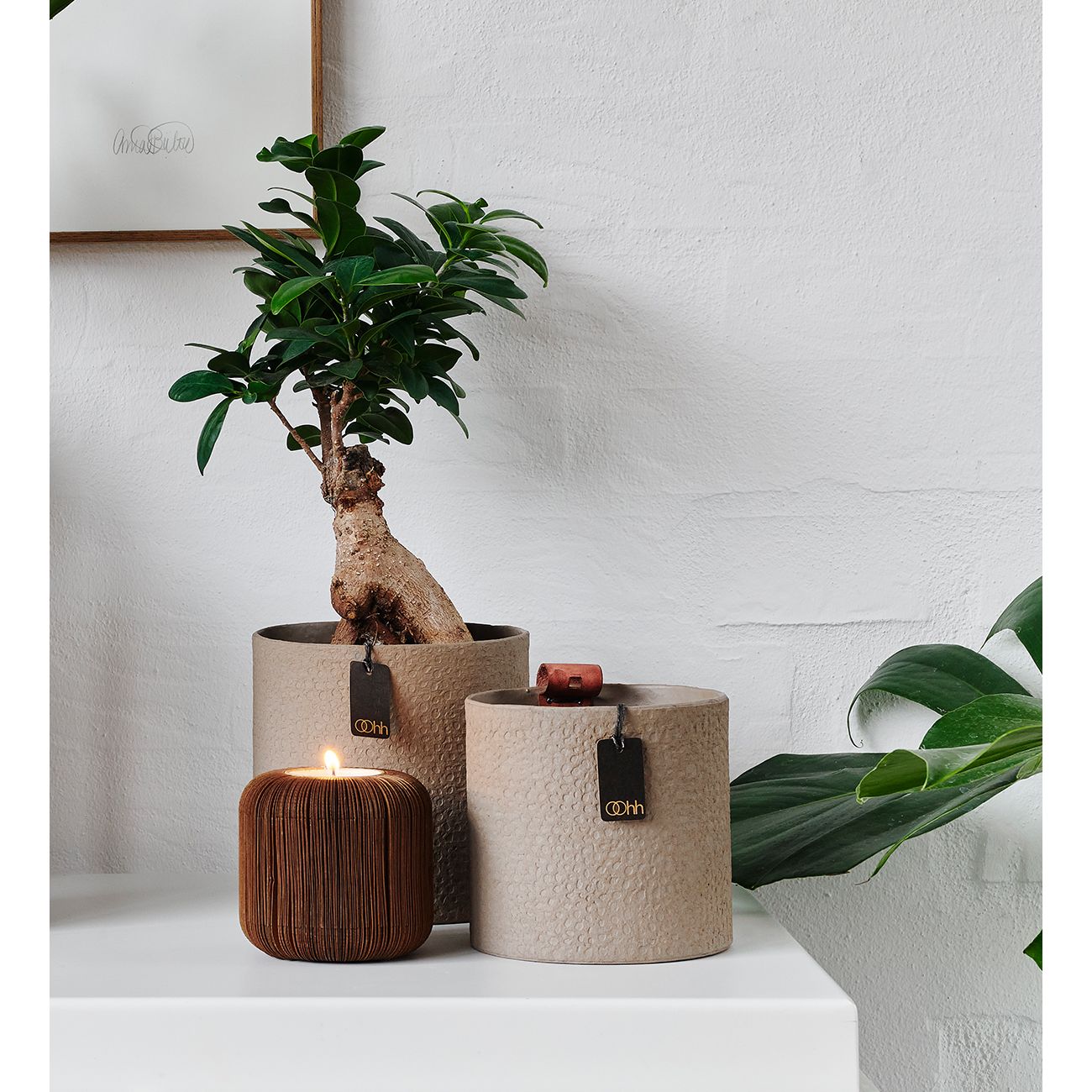 Lübech Living Madrid cylinder Zero Waste M - light brown