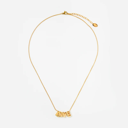 Glam & Glory Kette ABC Love Balloon -gold