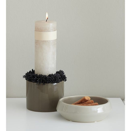 Lübech Living Übertopf/ Schälchen -glossy sand- 9,5 cm x 9,5 cm