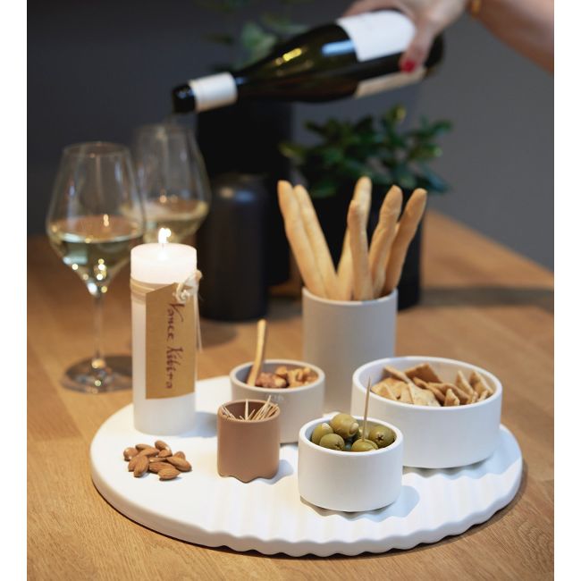 Lübech Living Wave salt & pepper mini bowl - light brown