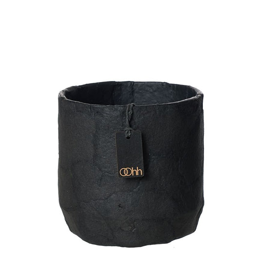 Lübech Living Pulp flower pot. Zero Waste - schwarz