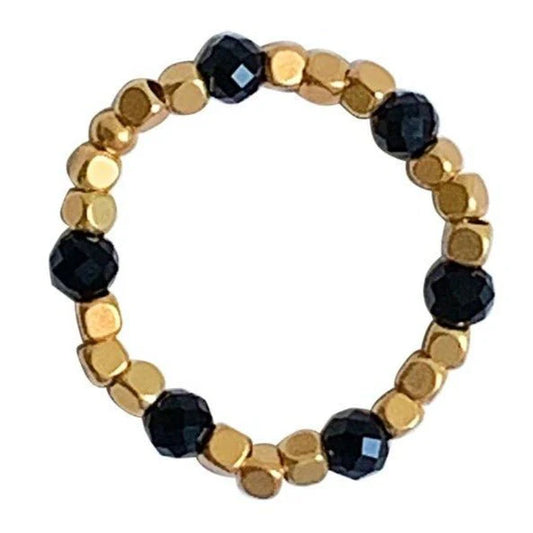 IBU Jewels Ring Bold -Onyx