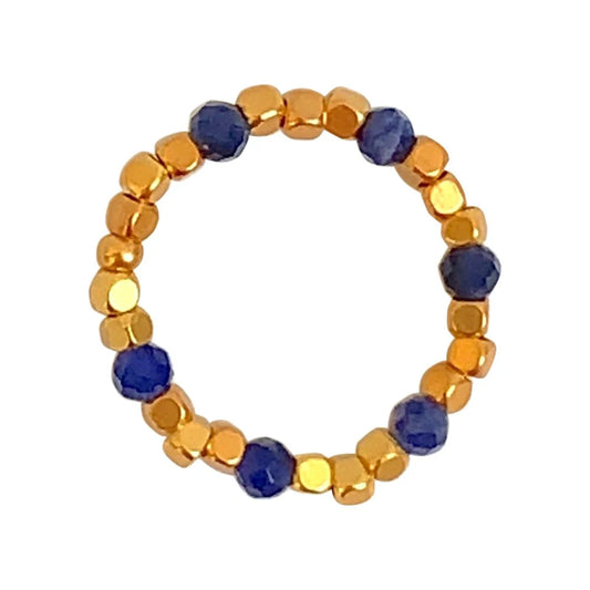 IBU Jewels Ring Bold - Blue Soladite