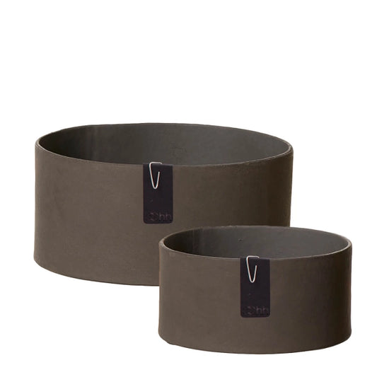 Lübech Living Tokyo Tray17x8, Blumentopf - Schale -taupe