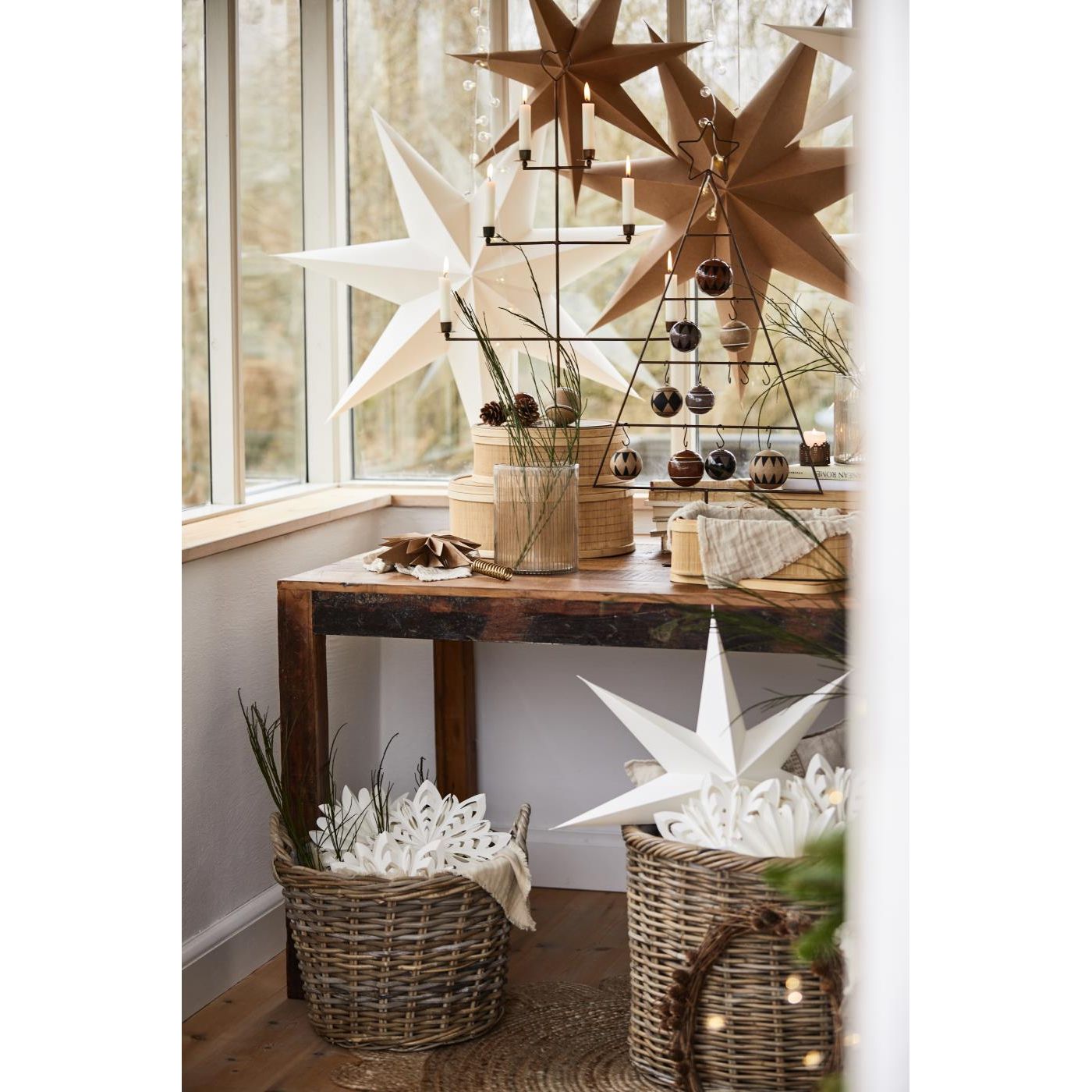 Ib Laursen Stern z. hängen Papier -weiß- D90cm