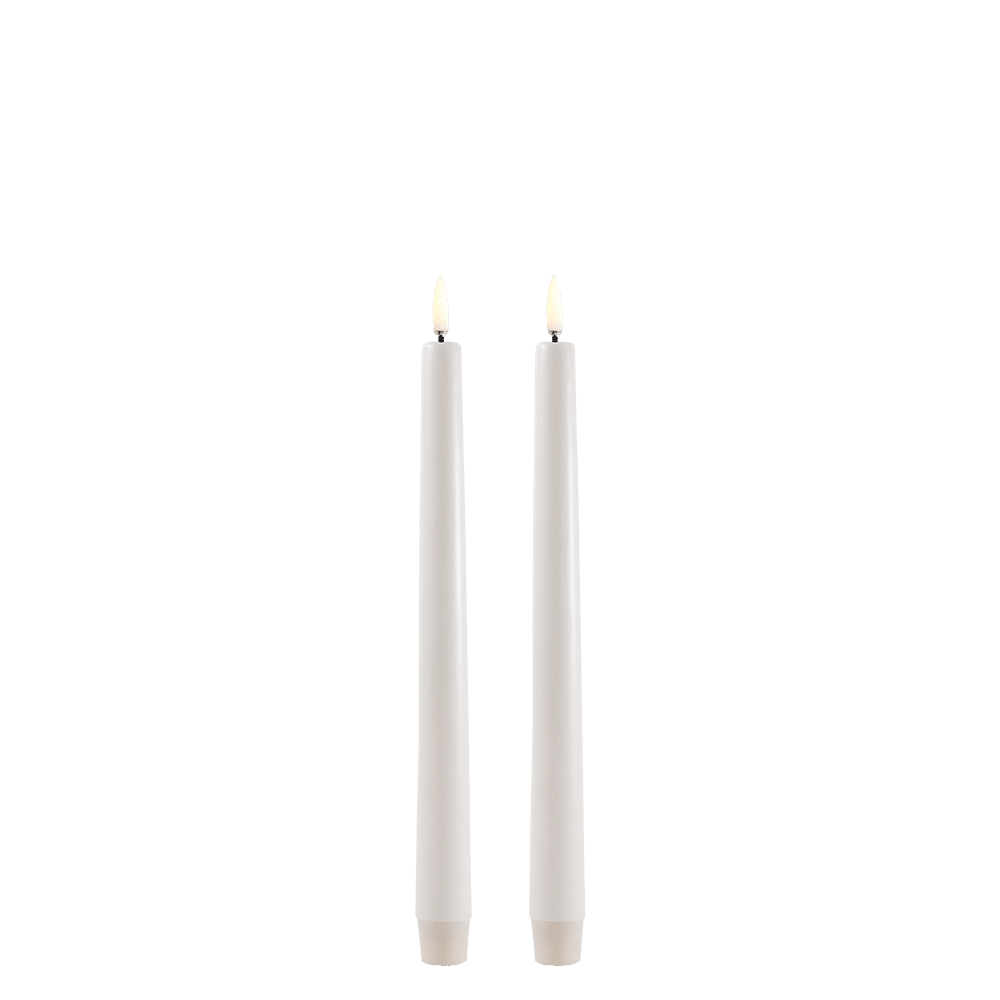 Piffany Copenhagen uyuni / LED Taper Candle / Stabkerze - vanilla/ hellbeige - 2 er Set