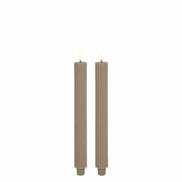 Pifanny Copenhagen uyuni / grooved taper Candle / Stabkerze LED