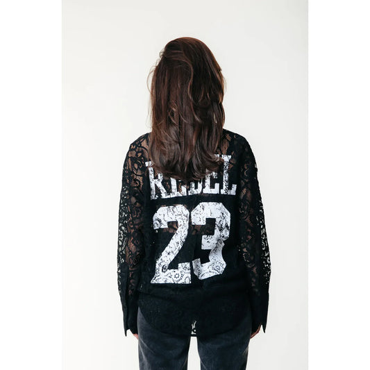 Colourful Rebel Talia Rebel 23 Spitzenbluse - black