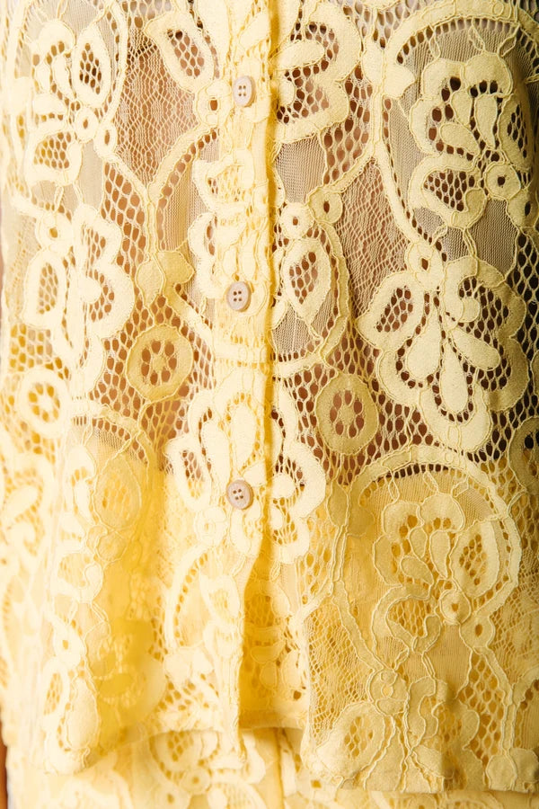 Colourful Rebel Lace Resort Shirt