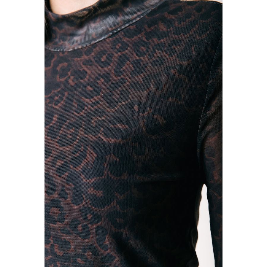 Colourful Rebel Leo-Mesh-Oberteil