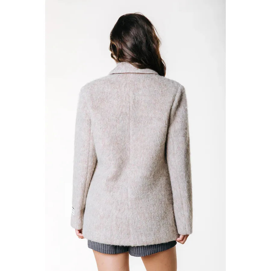 Colourful Rebel Gemma Hairy Blazer - beige