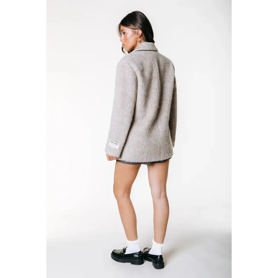 Colourful Rebel Gemma Hairy Blazer - beige