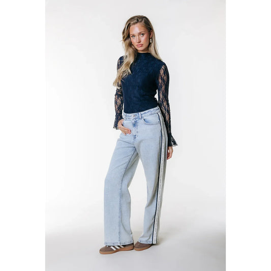 Colourful Rebel Gaias Tuxedo High Rise Denim Jeans