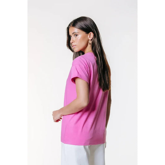 Colourful Rebel Uni Logo T-Shirt - light pink