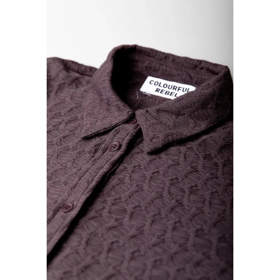 Colourful Rebel Talia Structure Bluse -braun
