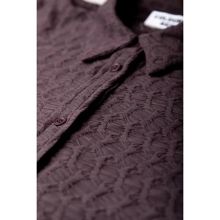 Colourful Rebel Talia Structure Bluse -braun