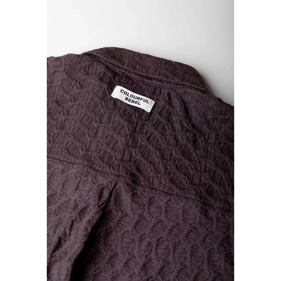 Colourful Rebel Talia Structure Bluse -braun