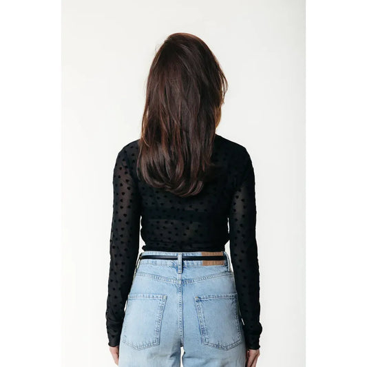 Colourful Rebel Neyo Hearts Mesh Shirt - black